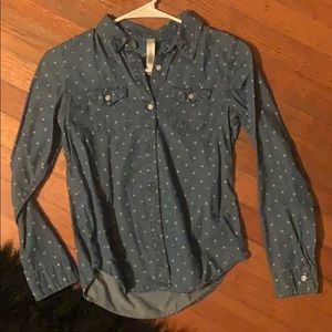 Blue jean shirt